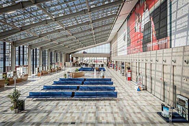 Terminal soft seating, Abu Dhabi Cruise Terminal, United Arab Emirates