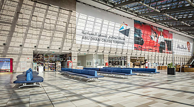 Terminal soft seating, Abu Dhabi Cruise Terminal, United Arab Emirates