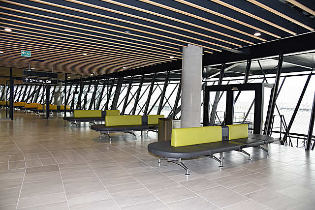 Terminal soft seating, Lyon-Saint-Exupry Airport, France