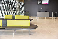 Terminal soft seating, Lyon-Saint-Exupry Airport, France