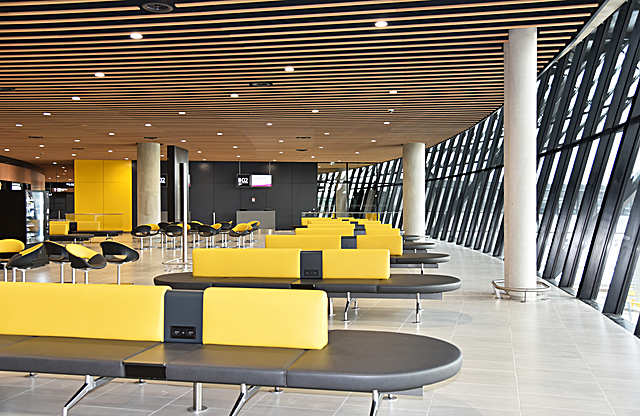 Terminal soft seating, Volpino, Lyon-Saint-Exupry Airport, France