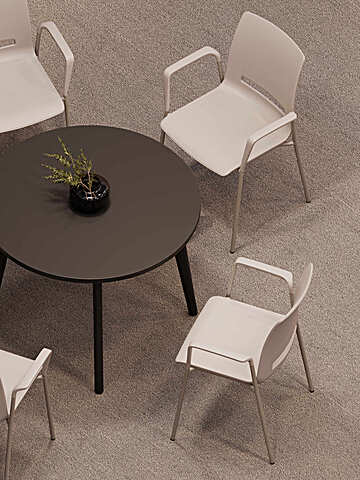 VCARE FRAME CHAIR 4LA, SAN SIRO MEETING TABLE LWM RD